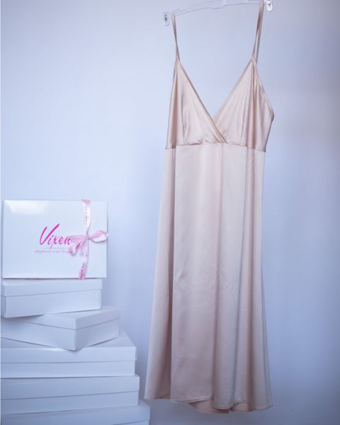 Qadınlar üçün Kombinasiya Vixen 2301154000006, bej, satin, ölçü M — Bakı