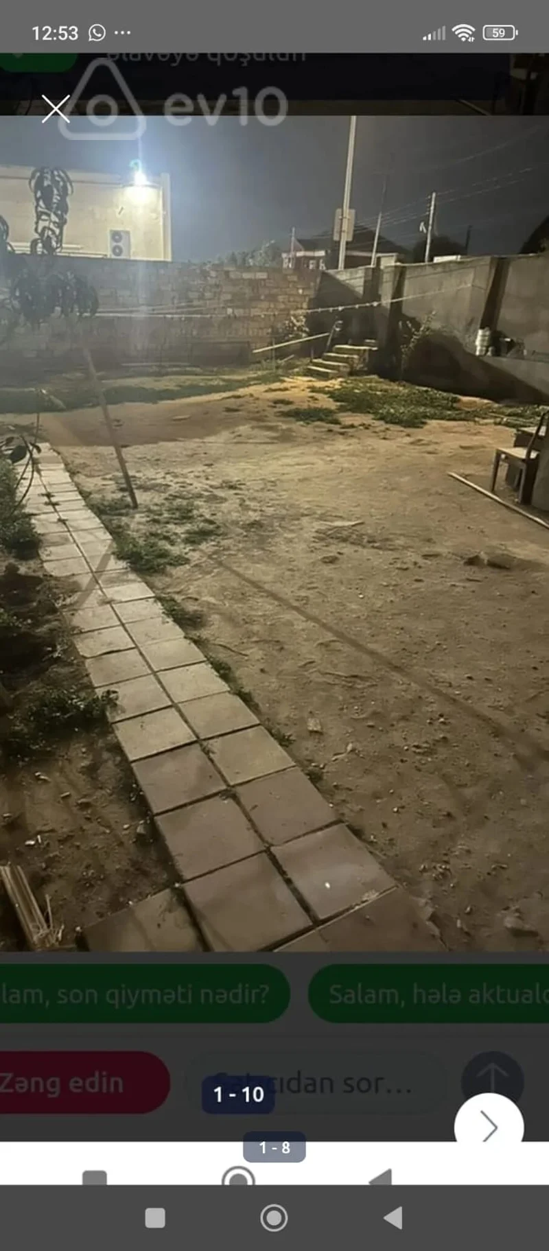 2 otaqlı həyət evi, 56 m², Mehdiabad — kirayə — Bakı