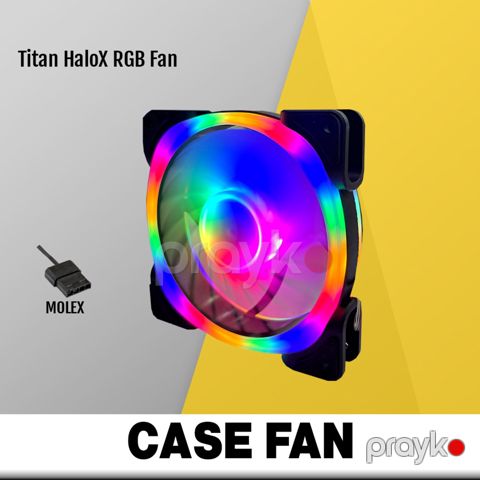 Titan HaloX RGB Molex Fan (Black) — Bakı