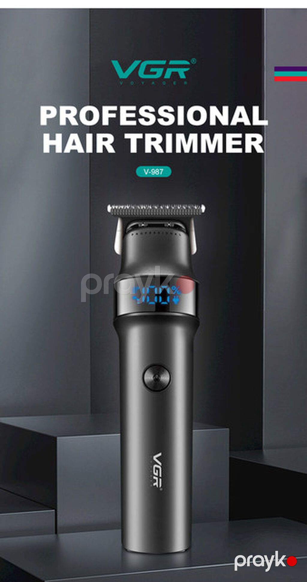 Profissional Trimmer VGR 987 - Keramik Bıçaqlı / 2000mAh / 400 Dəqiqə — Saç kəsmə maşınları, Bakı (6)
