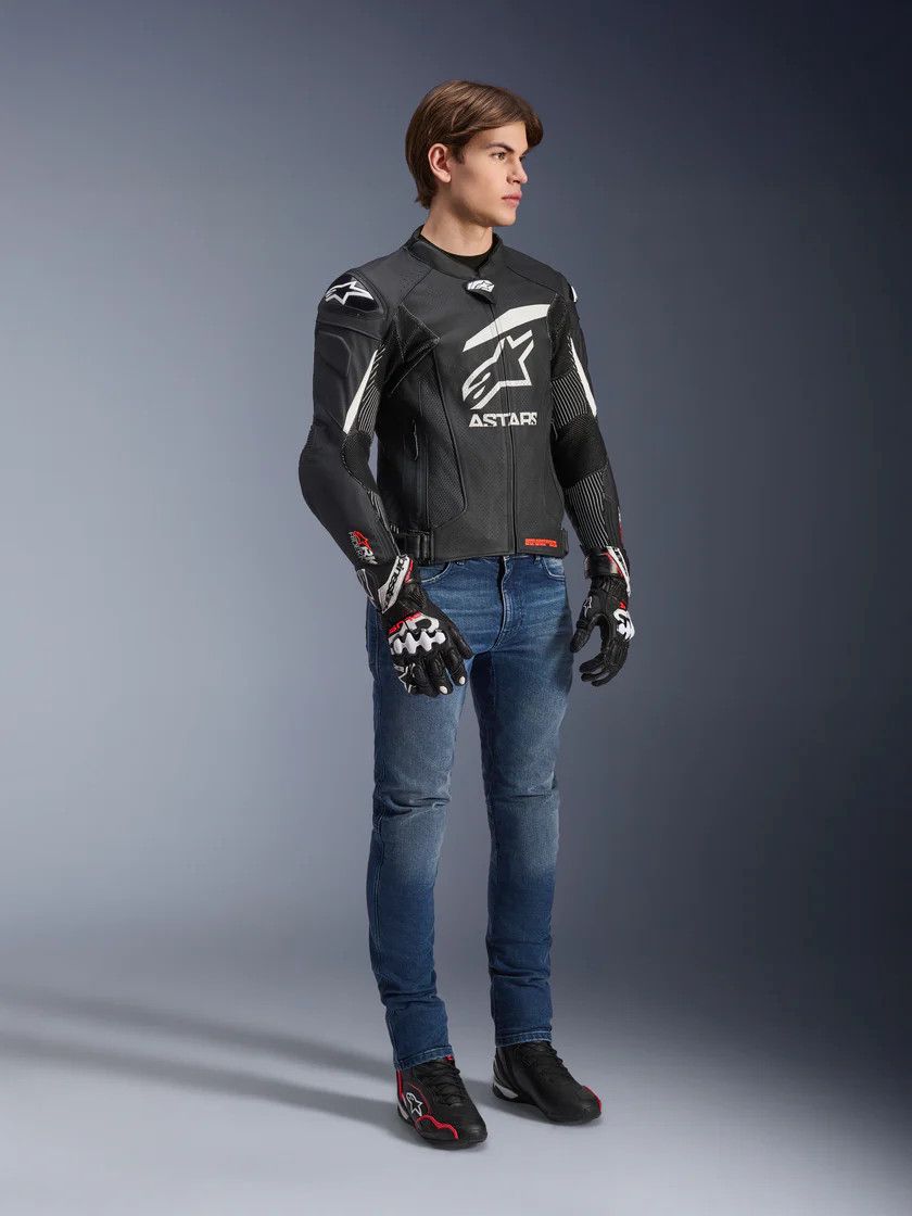 Moto gödəkçə GP Plus R V4 RK LJK 12, dəri, qara, ölçü 52 — Mallar, Bakı