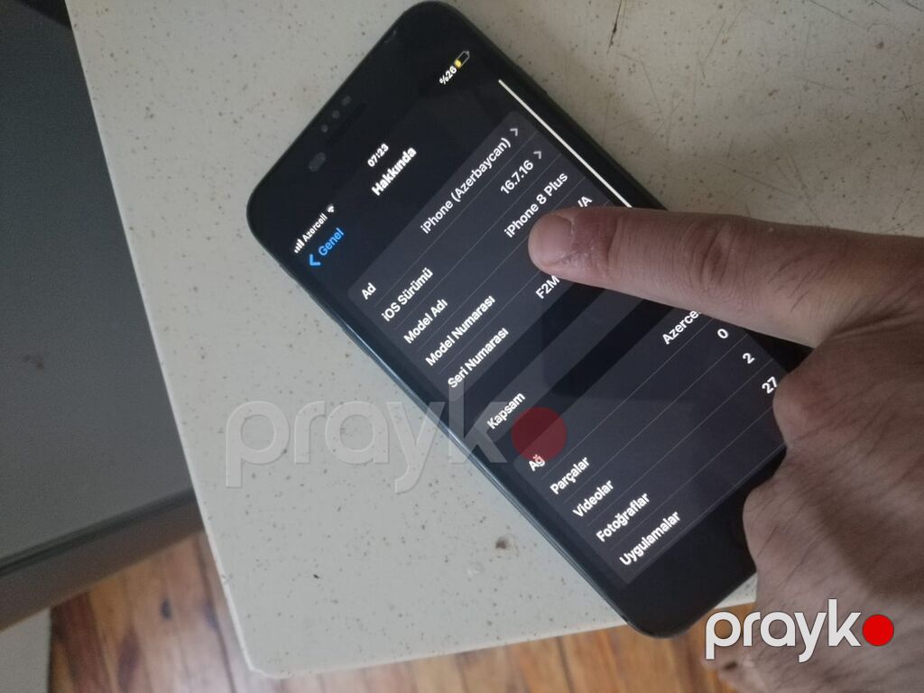 IPhone 8 Plus, 64 GB, Qara, Barmaq izi — Apple iPhone, Bakı (4)