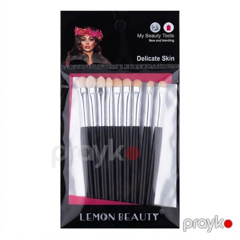 Fırça dəsti makiyaj üçün Lemon Beauty, 10 əd — Bakı