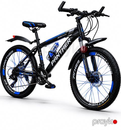 Dağ velosipedi Panther Shadow Edition Vip088, qara/göy, 26" — Bakı