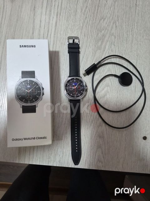 Samsung Galaxy Watch 8 Classic White 46mm — Bakı