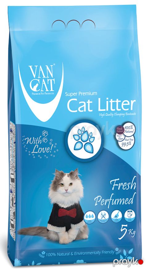 Topalaşan doldurucu pişiklər üçün Van Cat Super Premium Quality Fresh 5 kq — Bakı