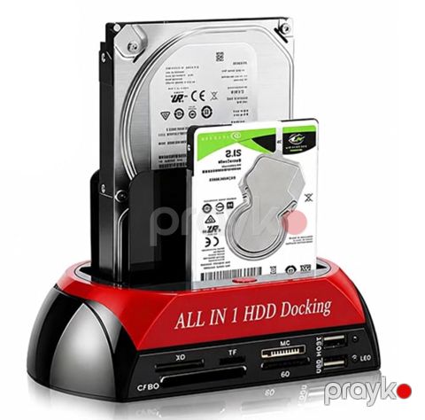 USB Docking Triple Hdd Reader + Card Reader — Bakı