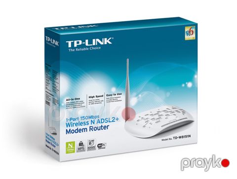 Modem-router TP-Link TD-W8151N ADSL2+ Wi-Fi — Bakı