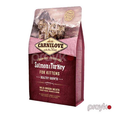 Quru yem Carnilove Kitten, pişik balaları üçün, qızılbalıq və hind quşu ilə, 6 kq — Bakı
