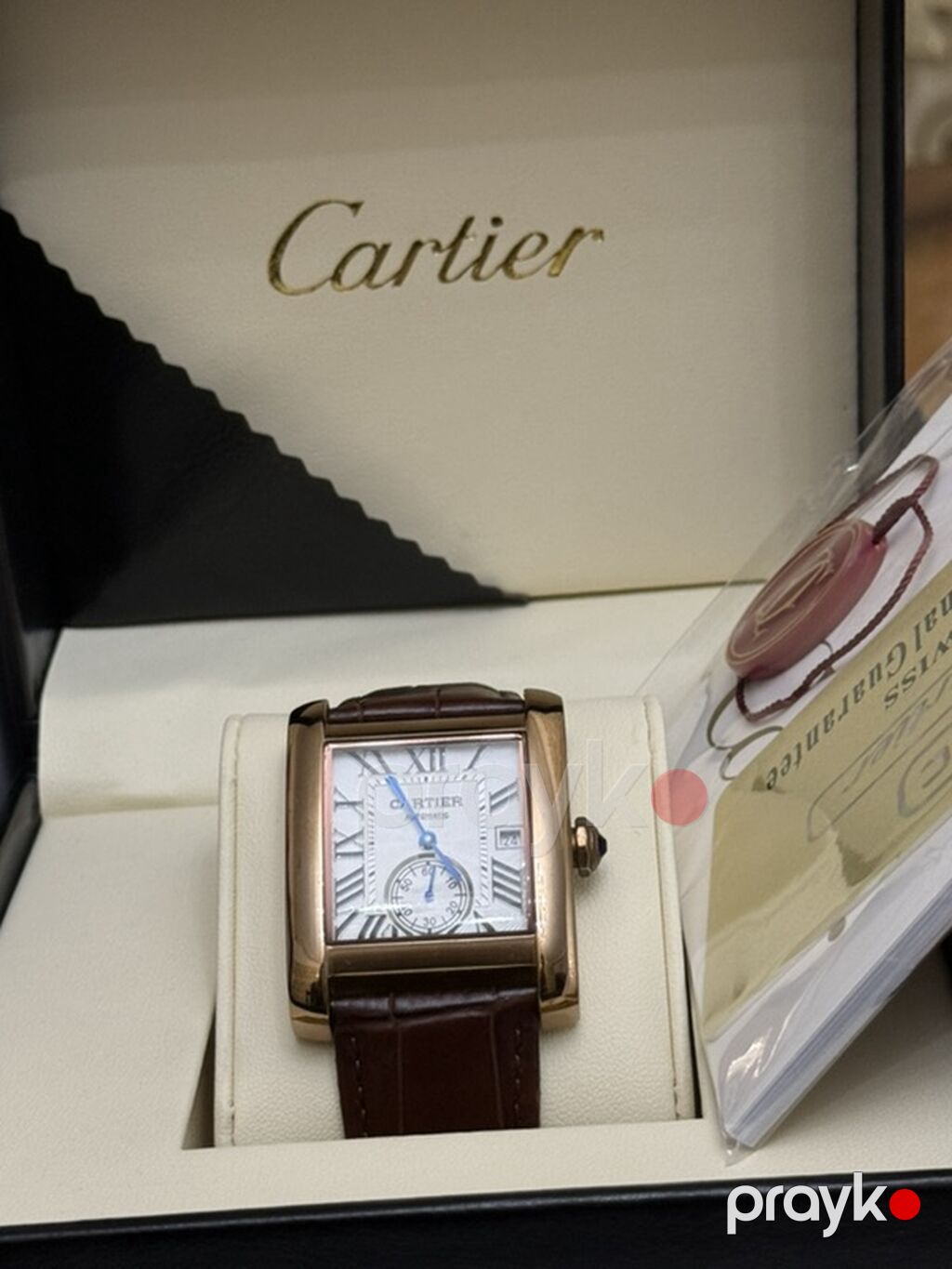 Cartier kişi qol saatı – klassik kvadrat (Tank üslubunda) korpus — Qol saatları, Gəncə (2)