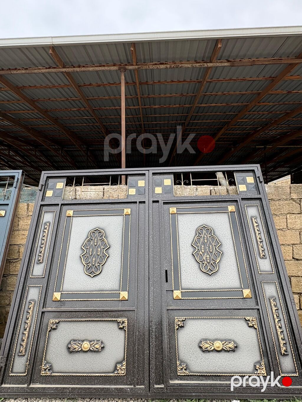 Məhsul təsviri: - İkiqat açılan metal darvaza modelləri - Üst hissədə — Pəncərələr, qapılar, balkonlar, Sumqayıt (2)