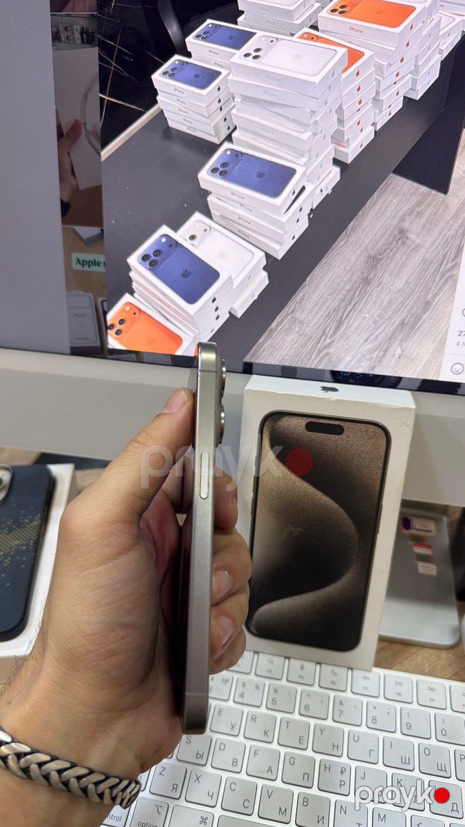 Apple iPhone 15 Pro Natural Titanium 128GB/8GB — Smartfonlar, Bakı (6)