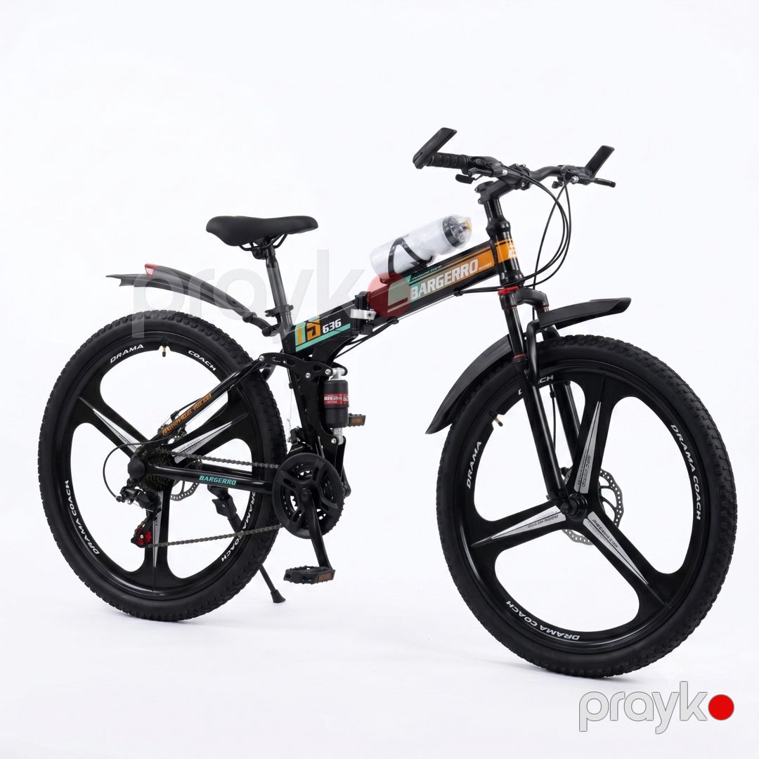 Dağ velosipedi Bargerro 26" Qara, Narıncı 2 əd — Velosipedlər, Bakı (2)