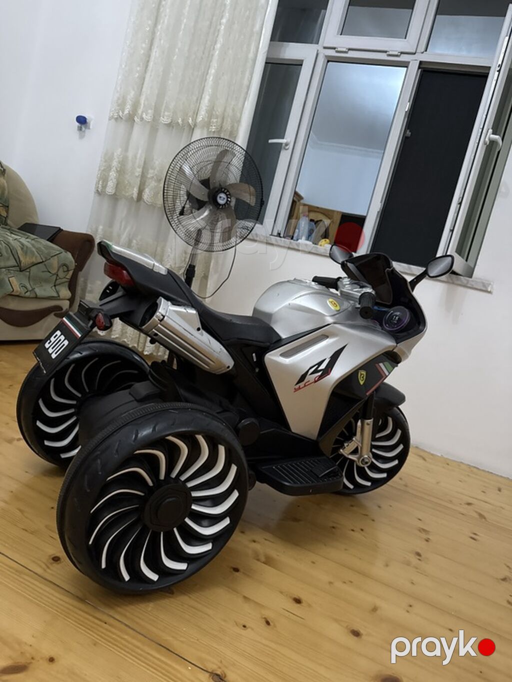Uşaq üçün elektrikli motosiklet (4 təkərli) Bateryasında problem var — Uşaq avtomobilləri, Ağcabədi (4)