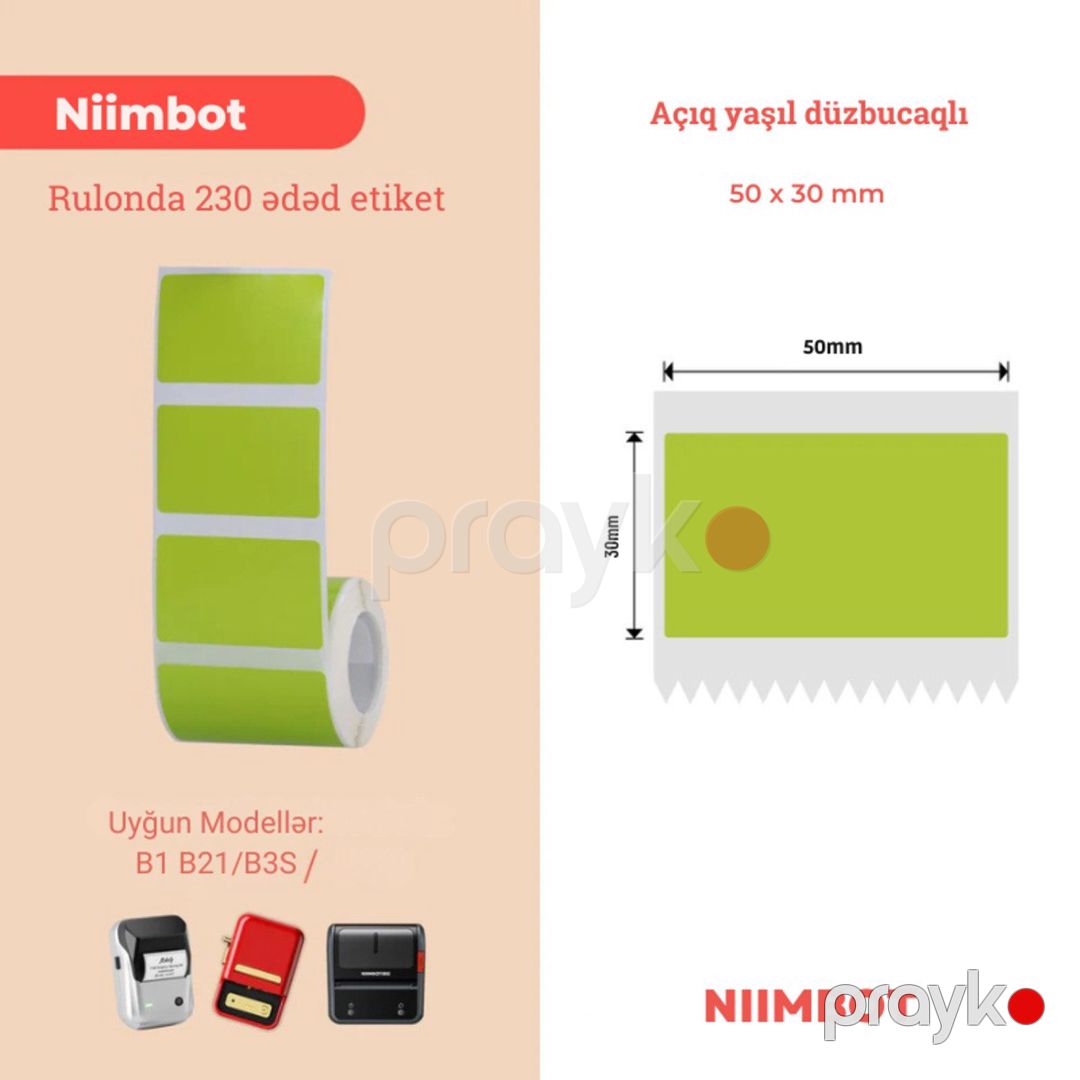 Niimbot printer rəngli etiket kağızları — Biznes və avadanlıq, Bakı (2)