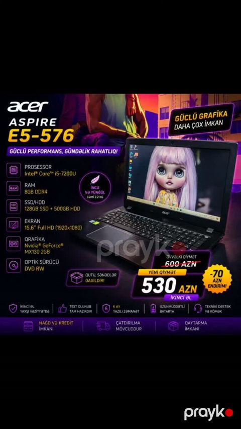 Acer Aspire E5-576 — Bakı