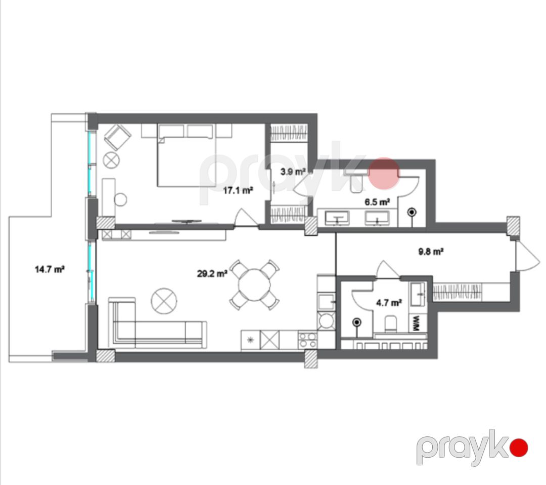 Satılır 2 otaqlı yeni tikili 98.2 m² — Mənzil, Bakı (11)