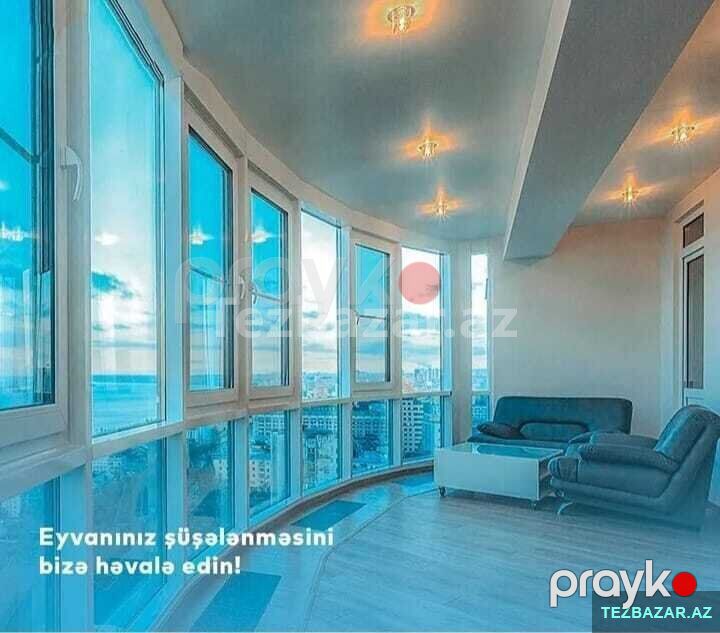 Plastik qapı və pəncərə sifarişi — Pəncərələr, qapılar, balkonlar, Bakı (4)