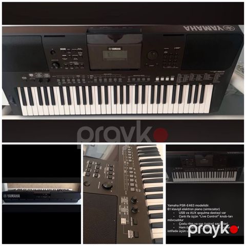 Yamaha sintezator – PSR‑E463 modeli 61 klavişli elektron piano — Bakı