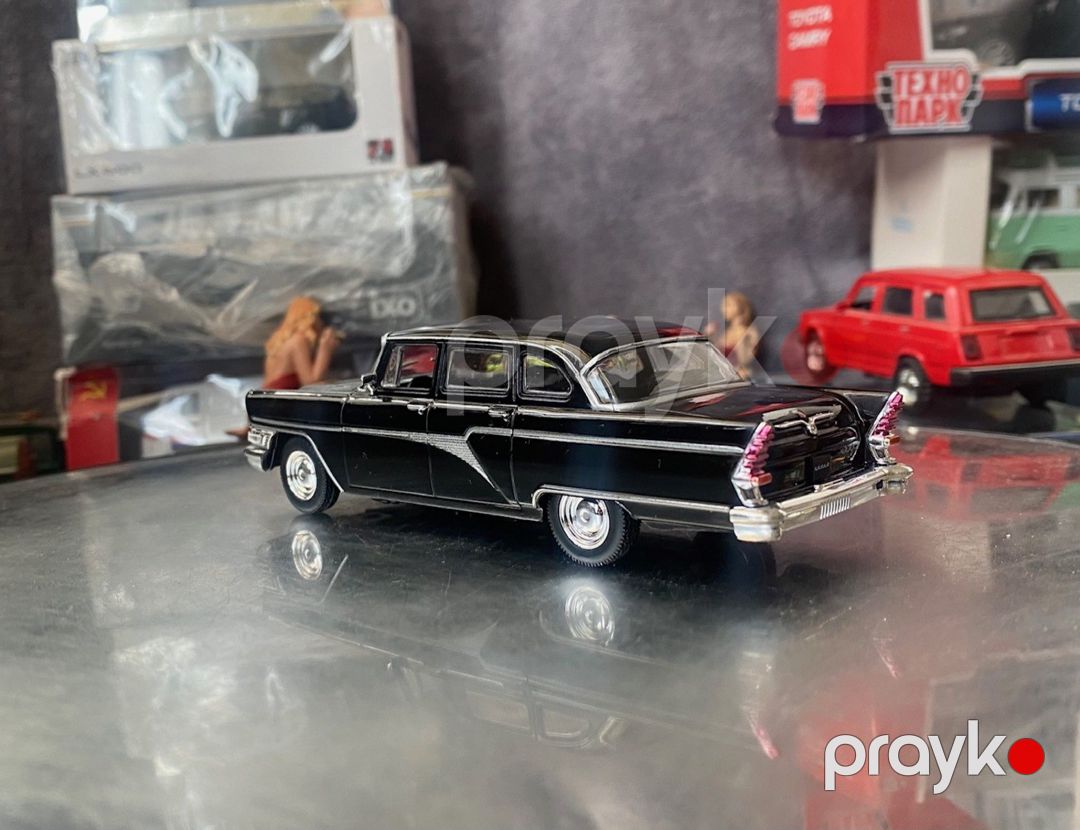 Коллекционная модель GAZ-13 Chayka black 1960 — Kolleksiyalar, Bakı (8)