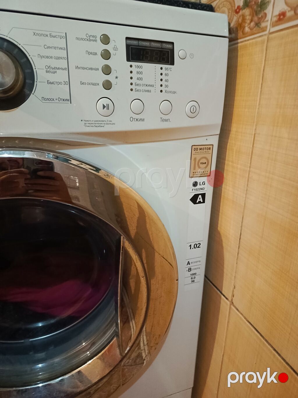 LG frontallı paltaryuyan maşın - Model: LG F1022ND (Direct Drive) — Çamaşır maşınları, Bakı (4)