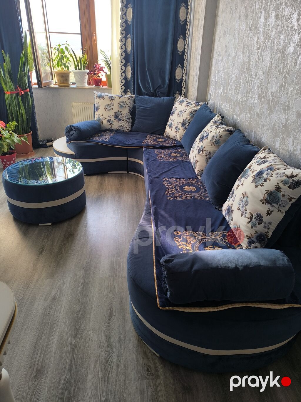 Künc divan dəsti – zərif klassik-modern dizayn Ölçüsü 3 metr uzun yeri — Yumşaq mobilya dəstləri, Masazır (3)