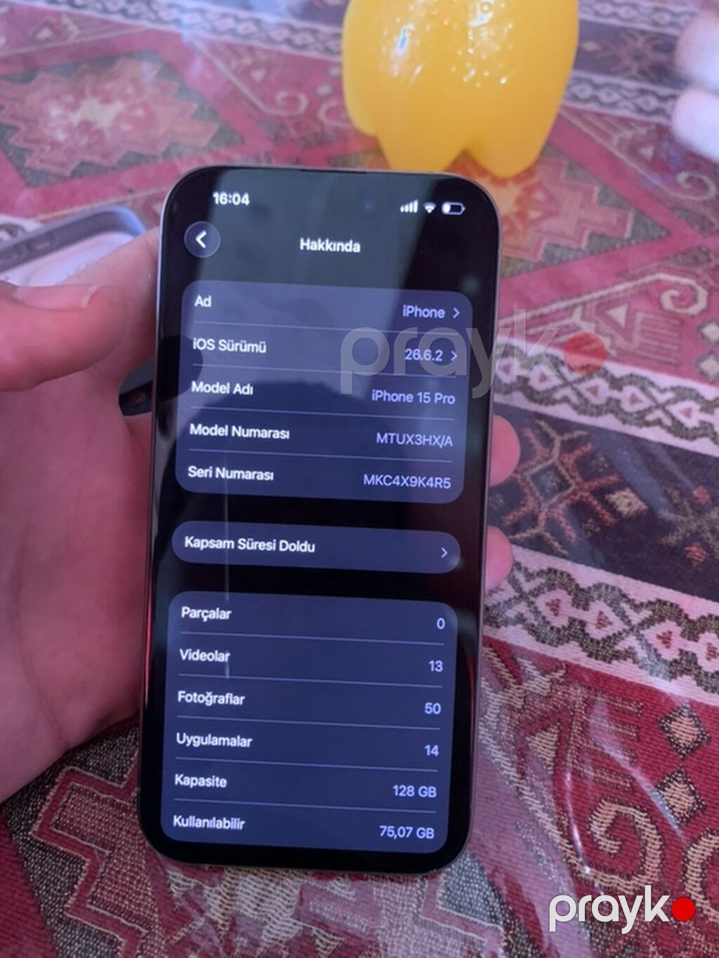 IPhone 15 Pro, 128 GB, Natural Titanium, Face ID — Apple iPhone, Şirvan (2)