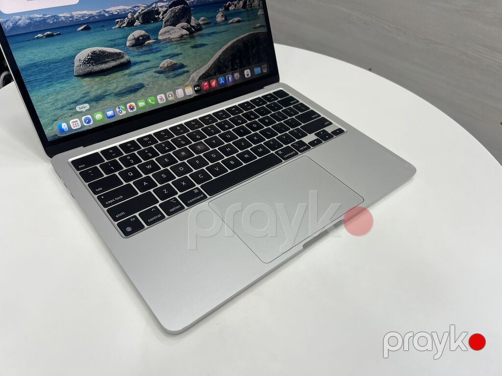 M2/512GB Apple Macbook Silver Apple M2 RAM 8GB Ekran 13.6 SSD — Apple Macbook, Bakı (3)