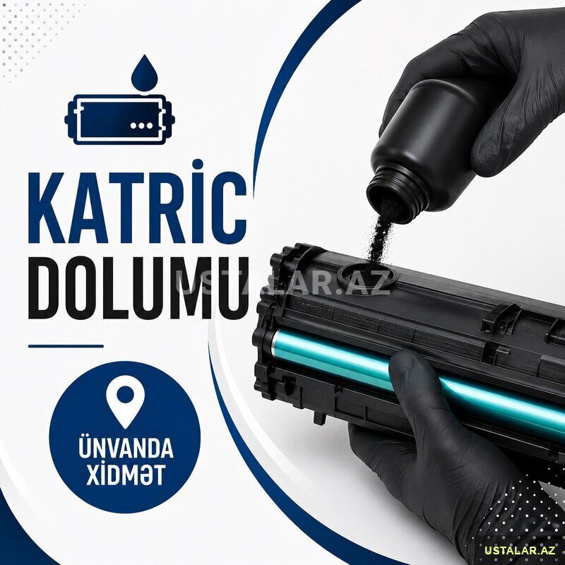 Kartic Dolumu — Printer təmiri və kartuş doldurma, Bakı (2)
