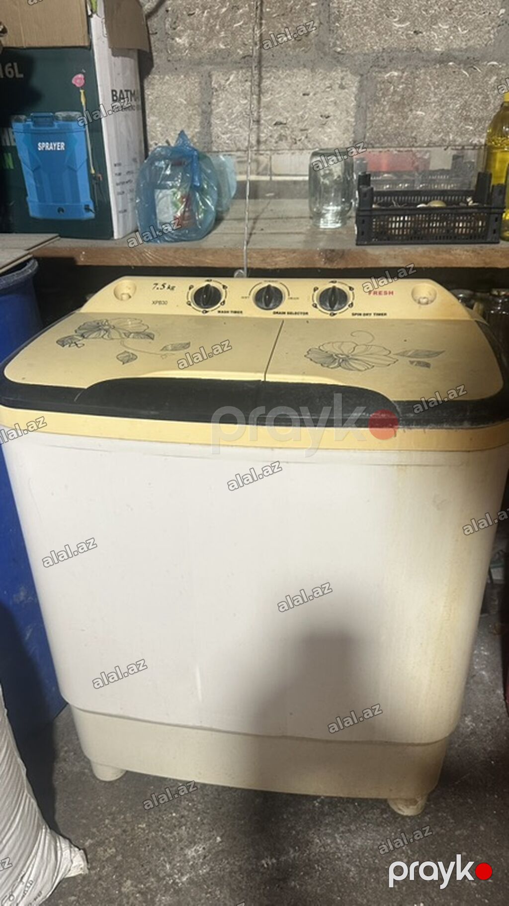 Paltaryuyan maşın Fresh, 7 kq, İşlənmiş, Yarımavtomat, Qurutmasız — Elektronika, Bakı (2)