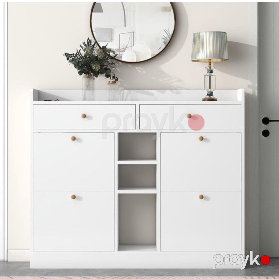Komod 1953641, ağ, laminat, 110x130x30 sm — Mallar, Bakı (3)