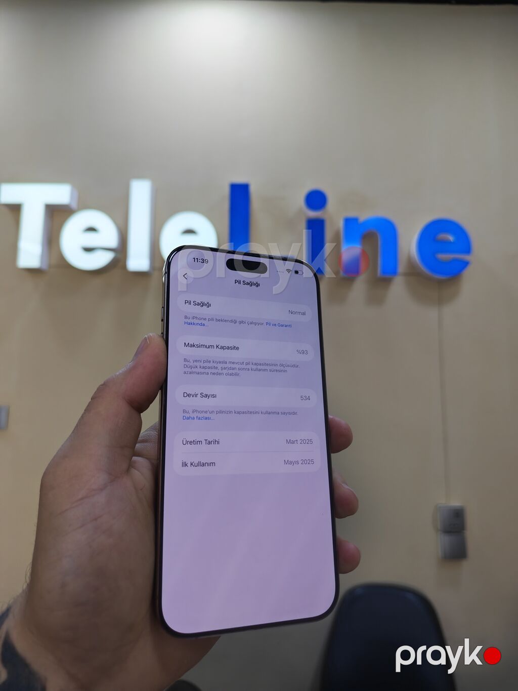 IPhone 16 Pro Max, 256 GB, Desert Titanium, Zəmanət, Simsiz şarj, Face ID — Apple iPhone, Bakı (2)