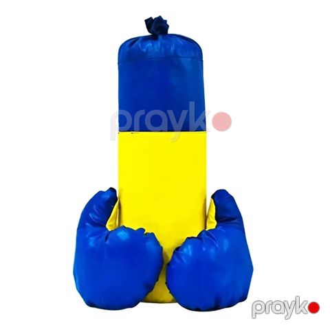 Boks üçün dəst O-355, süni dəri, sarı/göy — Bakı