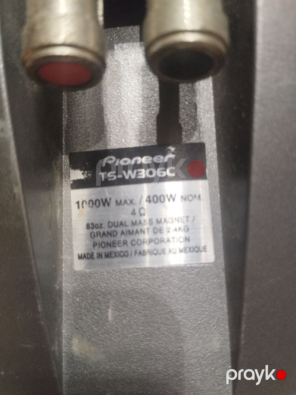 Pioneer TS-W306C avtomobil sabvuferi - Güc: 1000W maksimum, 400W — Avtomobil akustikası, Bakı (2)
