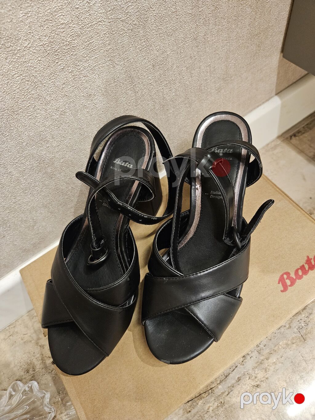 Ölçü: 37, rəng - Qara, İşlənmiş — Sandal, Bakı (3)