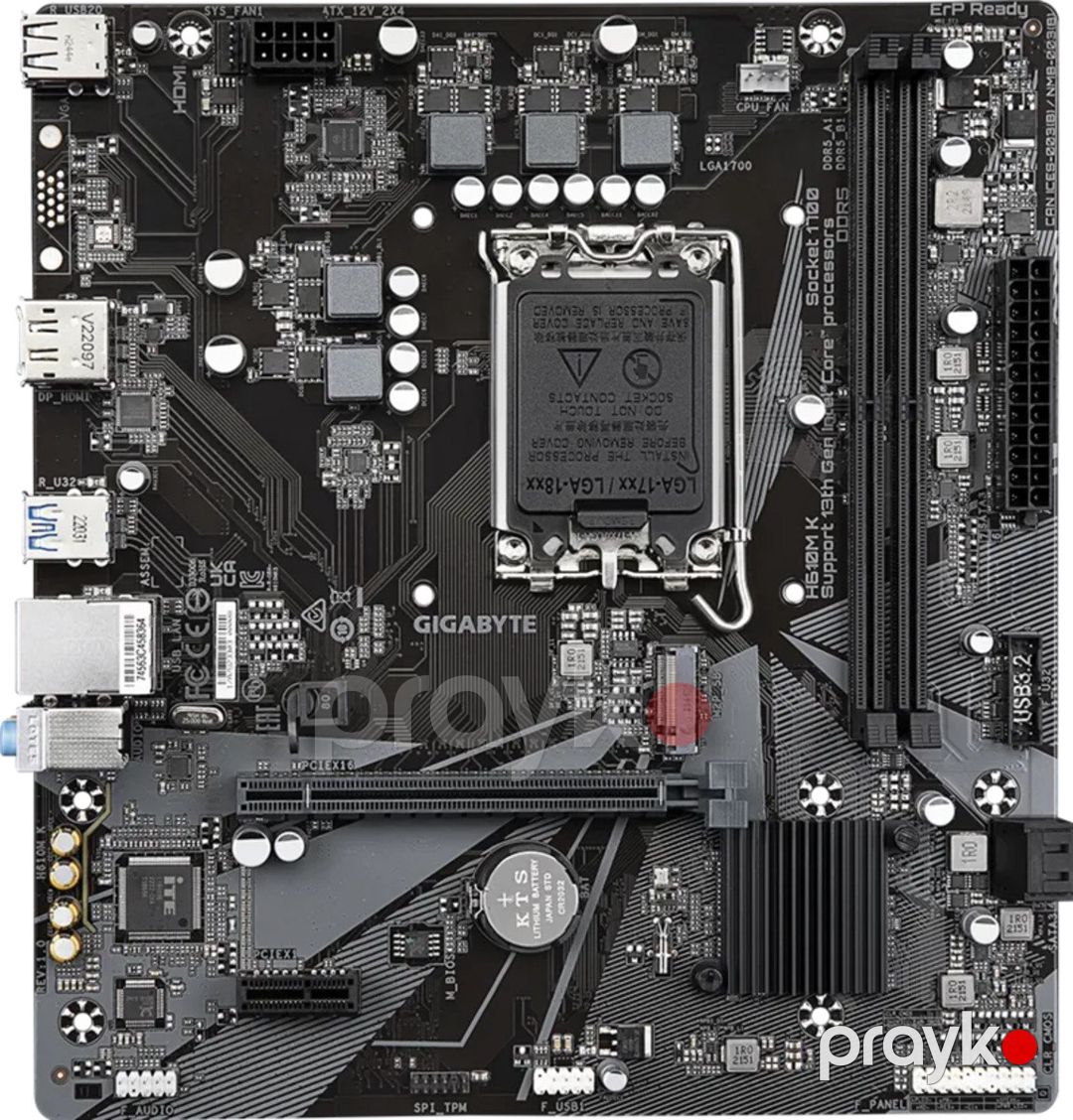 Gigabyte H610M K DDR5 Motherboard — Kompüterlər və noutbuklar, Bakı (5)