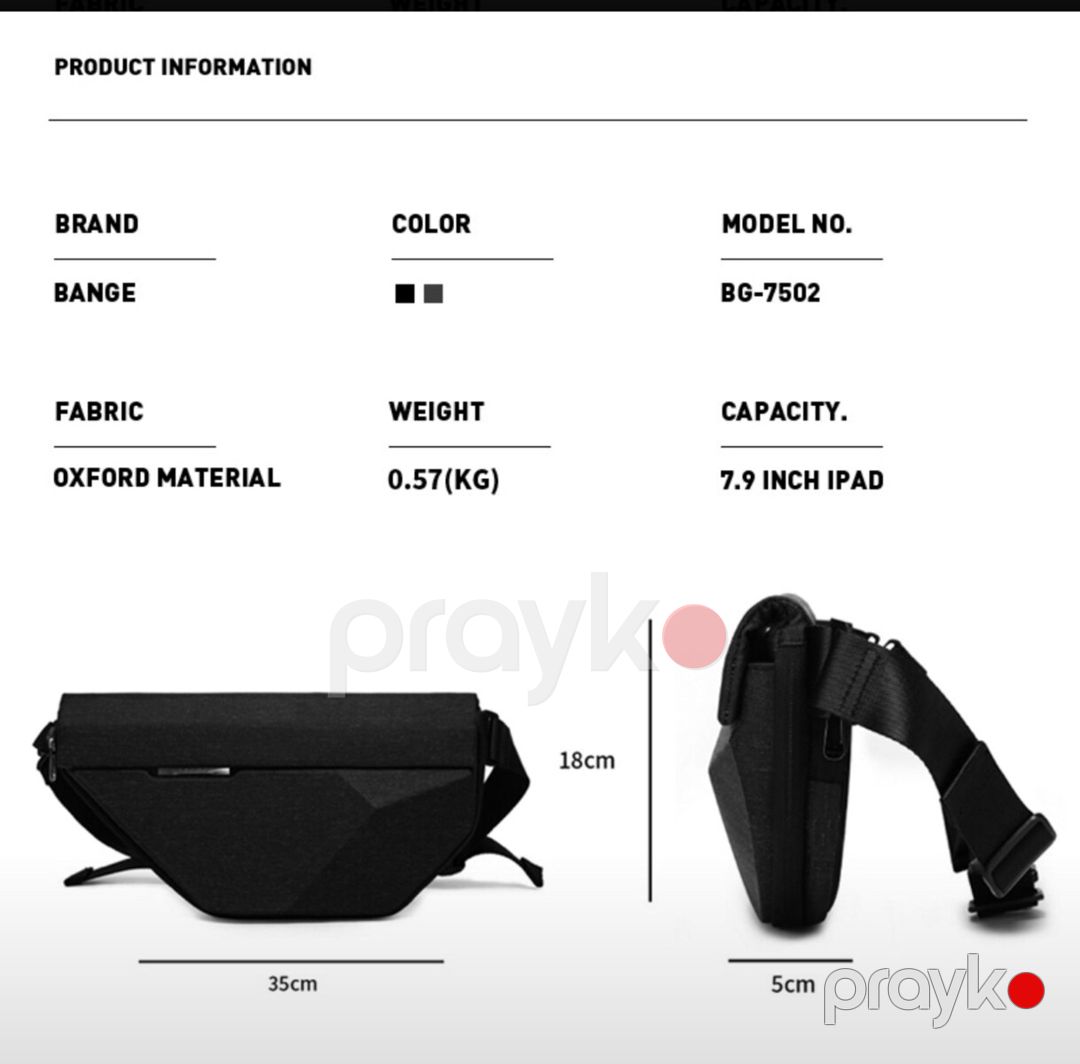 Bange 7502 / BG-7502 sling çantası — Şəxsi əşyalar, Bakı (5)