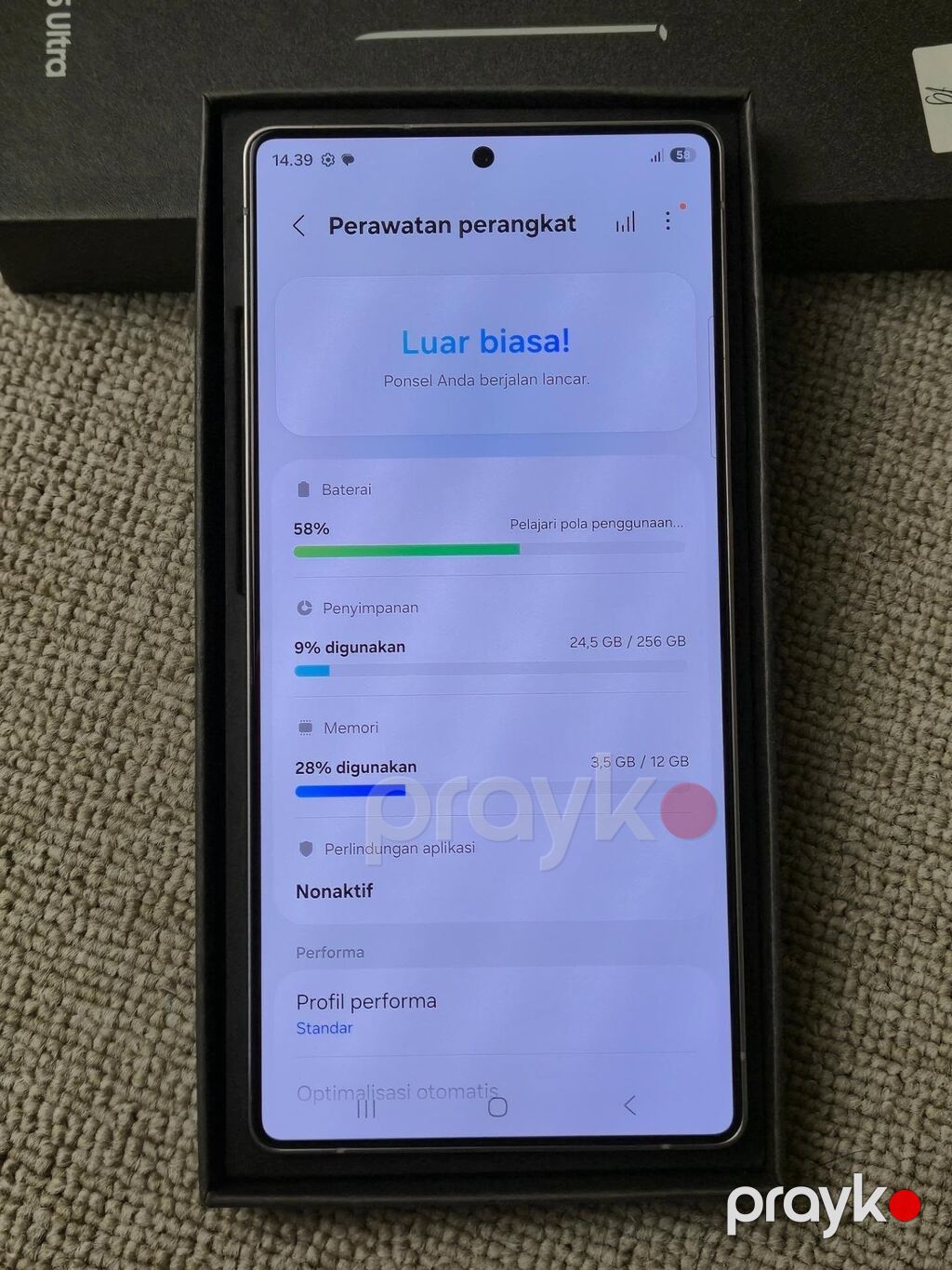 Samsung Galaxy S23 Ultra, 256 GB, rəng - Gümüşü, Simsiz şarj — Samsung, Zaqatala (2)