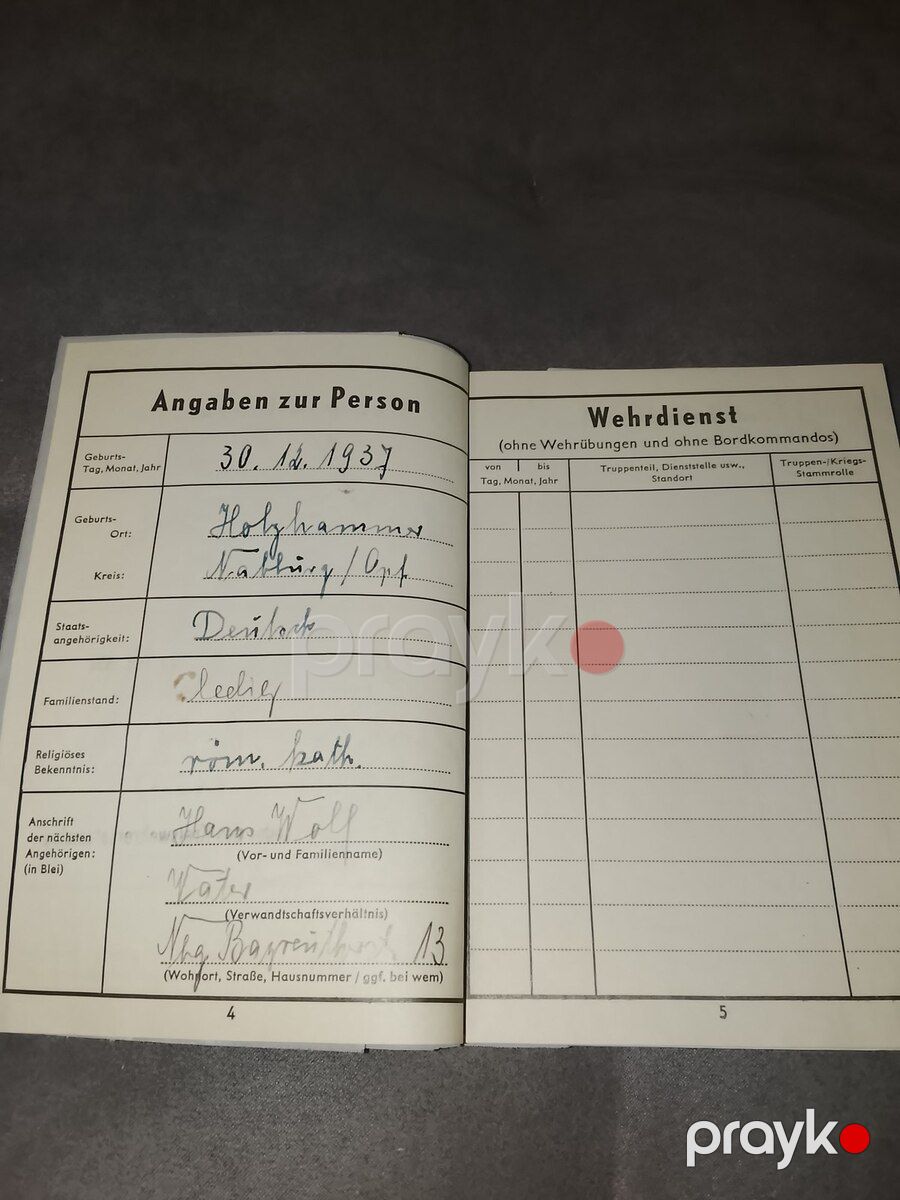 Almaniya tarixi hərbi passportu — Kolleksiyalar, Bakı (4)