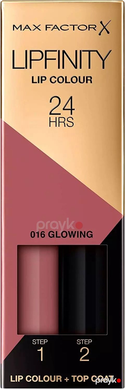 Dekorativ kosmetika dəsti Max Factor Lipfinity 016 Glowing Pink (dodaq parıldadıcısı + dodaq boyası) — Bakı