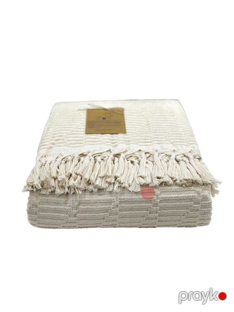Örtük Şikel Sezar HBT_00226, 200x220 sm, pambıq, bej - HBT_00226 — Bakı