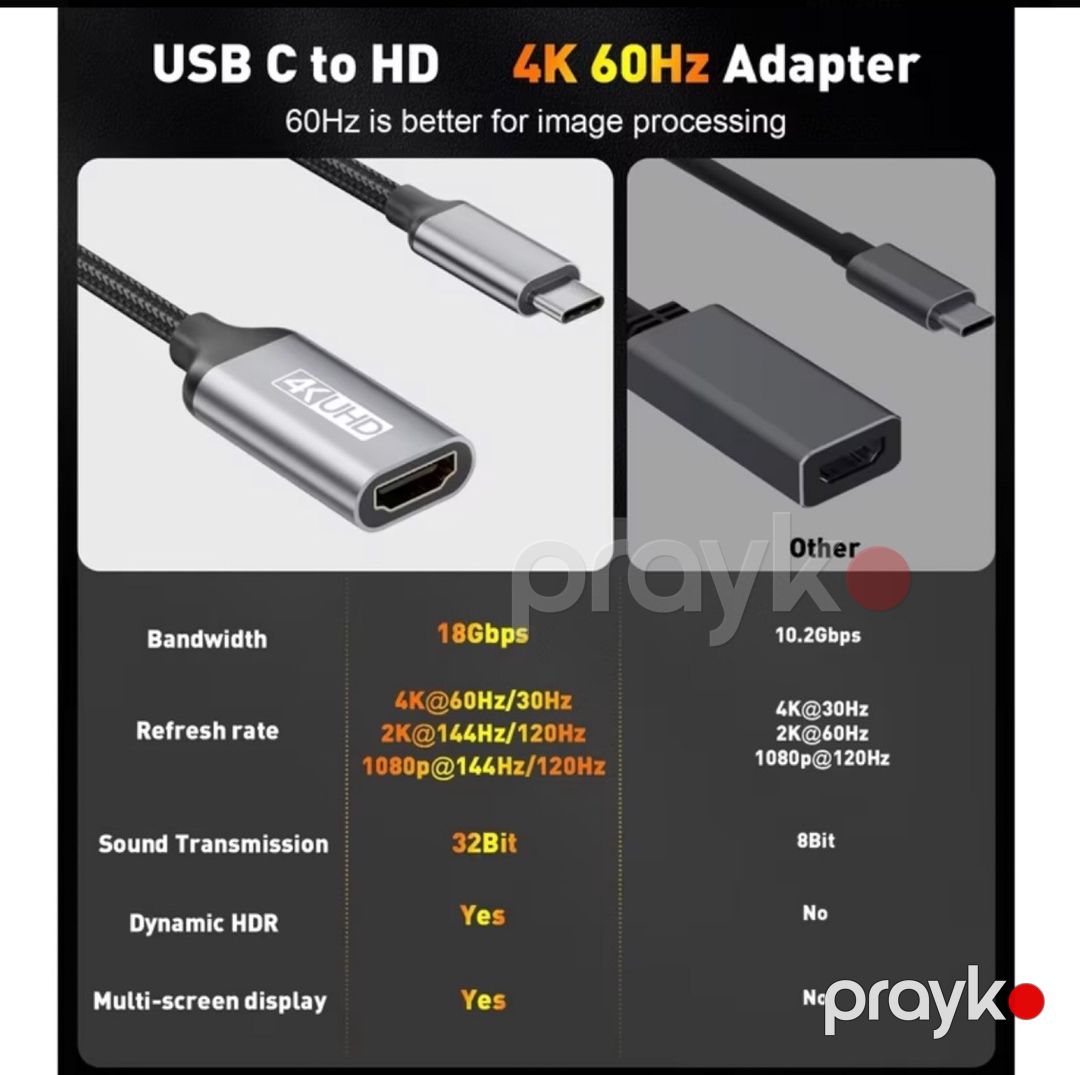 Type-C HDMI adapteri (4k 60Hz) — Periferik cihazlar, Bakı (2)