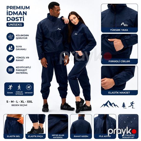İdman dəsti, 2XL, rəng - Göy — Bakı