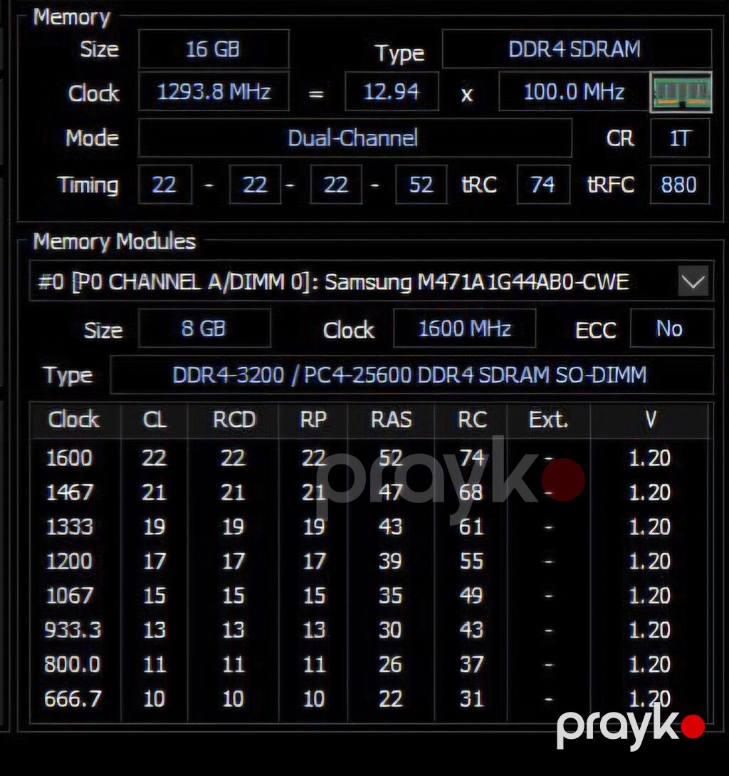 Samsung DDR4 3200 MHz Sodımm noutbuk RAM-i satilir (2×8 GB, ümumilikdə — Operativ yaddaş, Bakı (3)