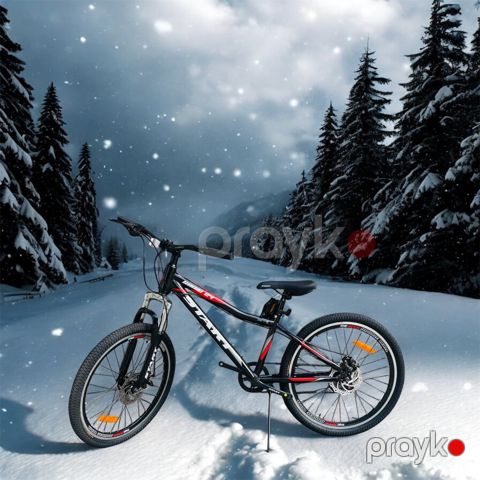 Velosiped Start Sonic 24, qara/qırmızı, dəmir çərçivə, disk əyləc sistemi, ön 3 arxa 7 sürət - velosport_0012