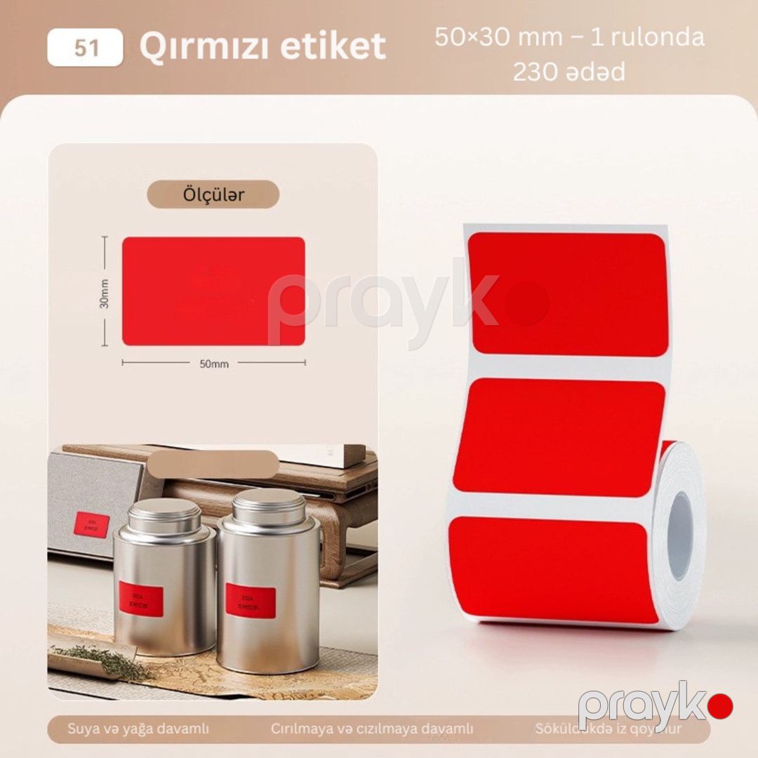 Niimbot printer rəngli etiket kağızları — Biznes və avadanlıq, Bakı (8)