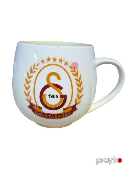Krujka Galatasaray, keramika, ağ, 400 ml — Bakı