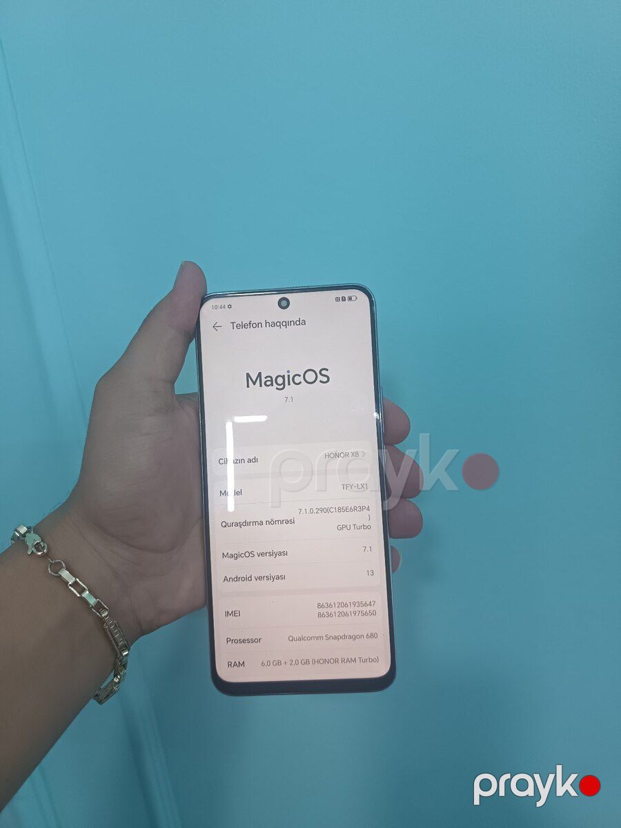 Honor X8 Ocean Blue 128GB/6GB — Smartfonlar, Bakı (4)