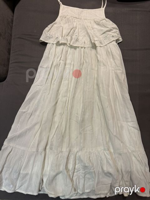 Ağ rəngli qız uşağı üçün yay paltarı,mothercare 9-10yaş - Model — Bakı