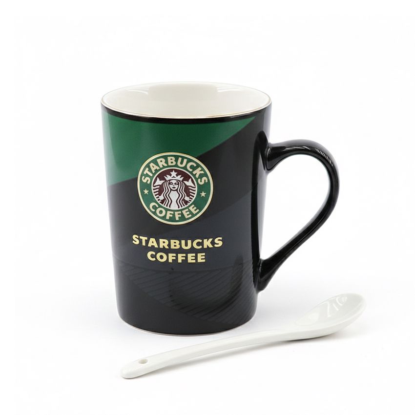Starbucks Klassik Keramika Fincan Dəsti – Qaşıqla Birlikdə — Ev malları, Bakı